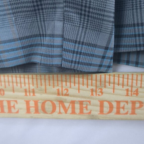 IZOD PerformX Golf Shorts Mens 40 Gray Blue Plaid UPF-50 Outdoor Travel Golf NWT - Picture 7 of 16